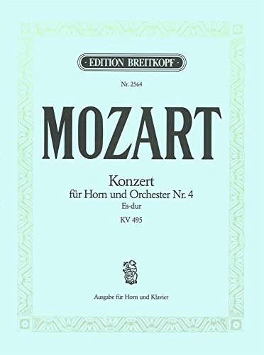 Hornkonzert Es-dur KV 495 - Ausgabe für Horn(Es/F) und Klavier (EB 2564)